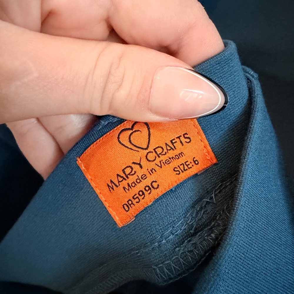 MARY CRAFTS Women's Blue Blazer and Pants Set Size 6 - Picture 4 of 4